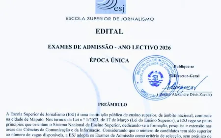 Edital de Escola Superior de jornalismo 2026