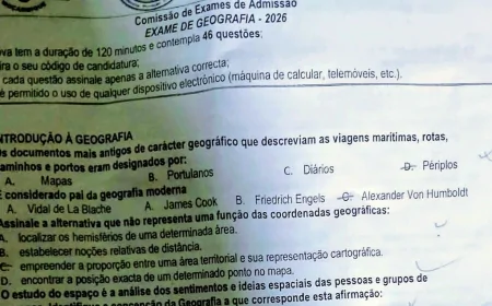 Guia do Exame de Geografia da UP – 2026