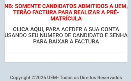 Guia Completo de Matrículas da UEM para Admitidos - Tudo o Que Você Precisa Saber