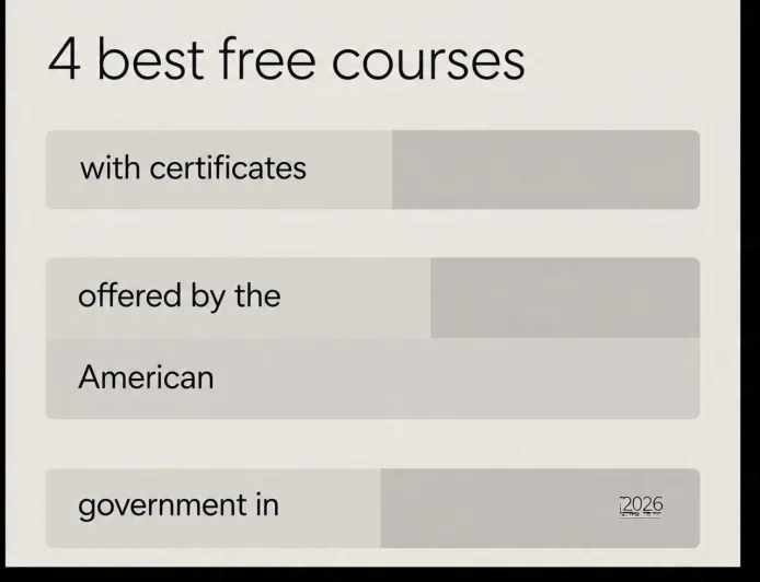 4 Melhores Cursos Gratuitos com Certificado Disponibilizados pelo Governo Americano em 2026