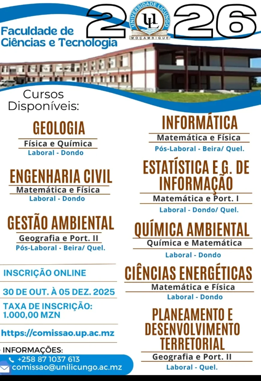 Saiba os Cursos mais Concursados da UP/UL 2026 Nos Exames