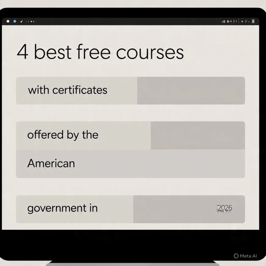 4 Melhores Cursos Gratuitos com Certificado Disponibilizados pelo Governo Americano em 2026