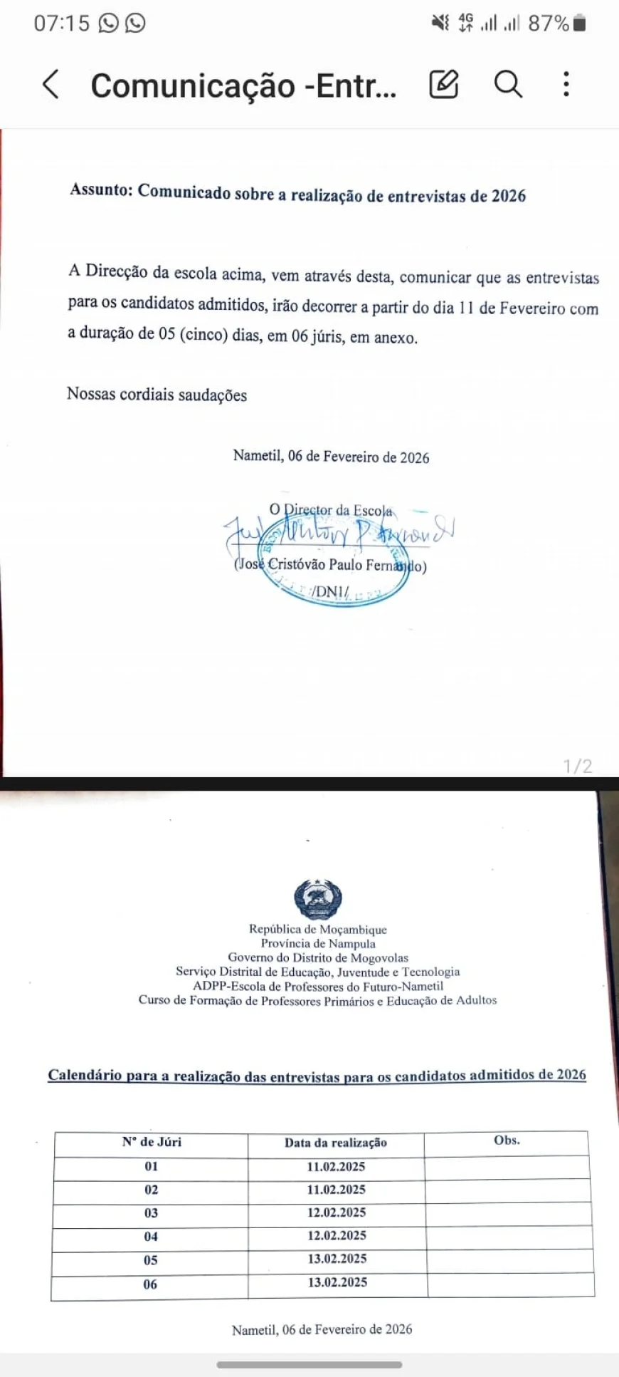 IFP 2026 – Guia Completo: Local, Data e Hora da Entrevista em Todas as Províncias