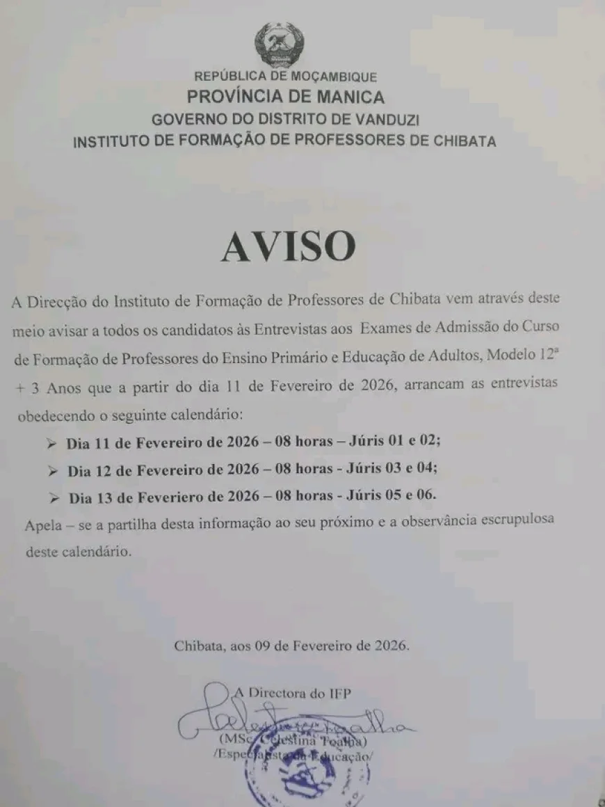 IFP 2026 – Guia Completo: Local, Data e Hora da Entrevista em Todas as Províncias